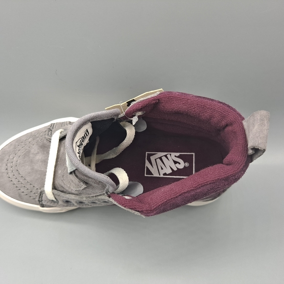New Vans Sk8-Hi Top MTE Frost Gray Prune Purple Red Women's Size 5 and 5.5 - Picture 9 of 13